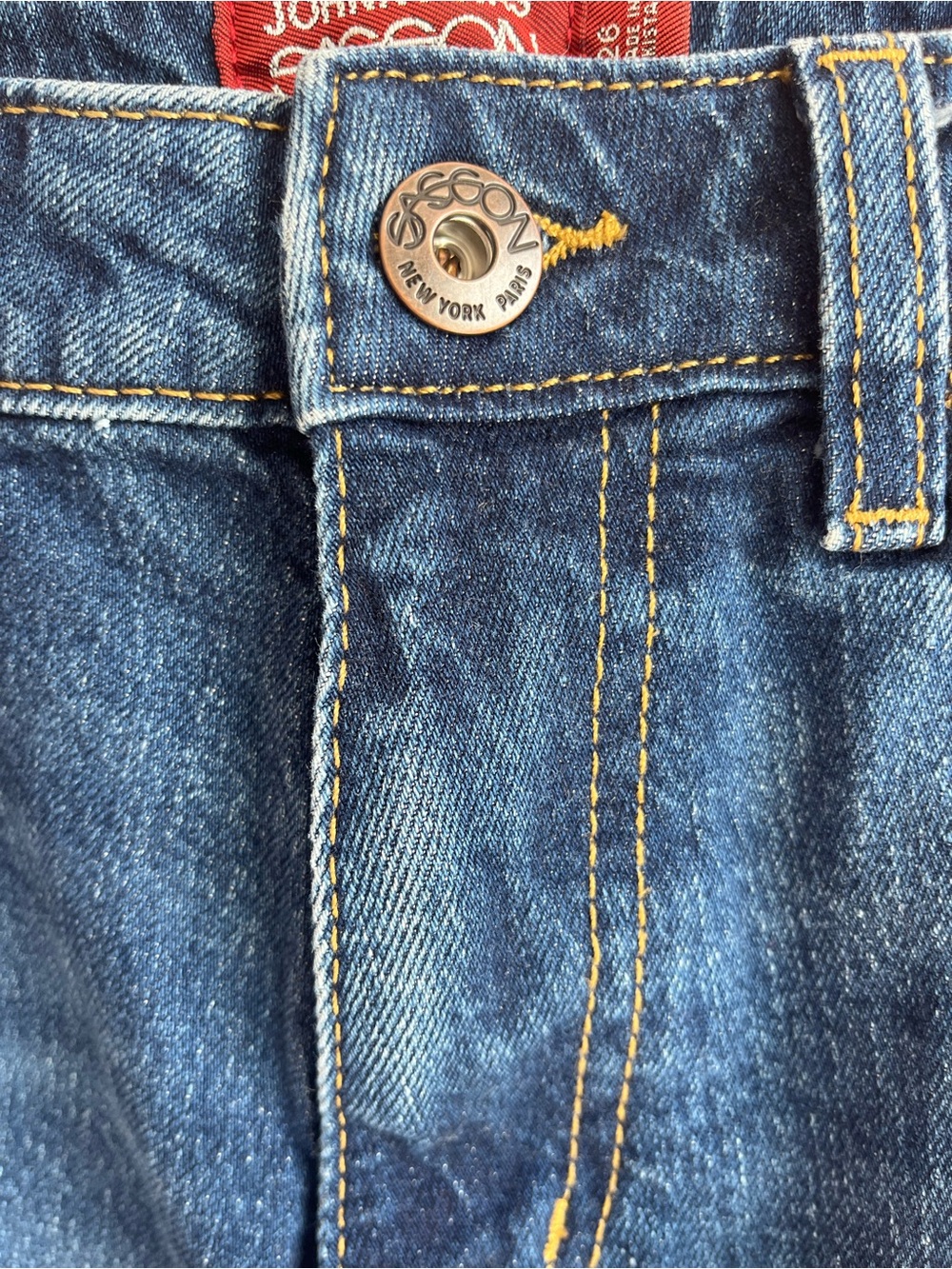 JW X SASSON JOHNNY WAS STRAIGHT LEG JEAN Size 26 Excellent Condition - Picture 5 of 8